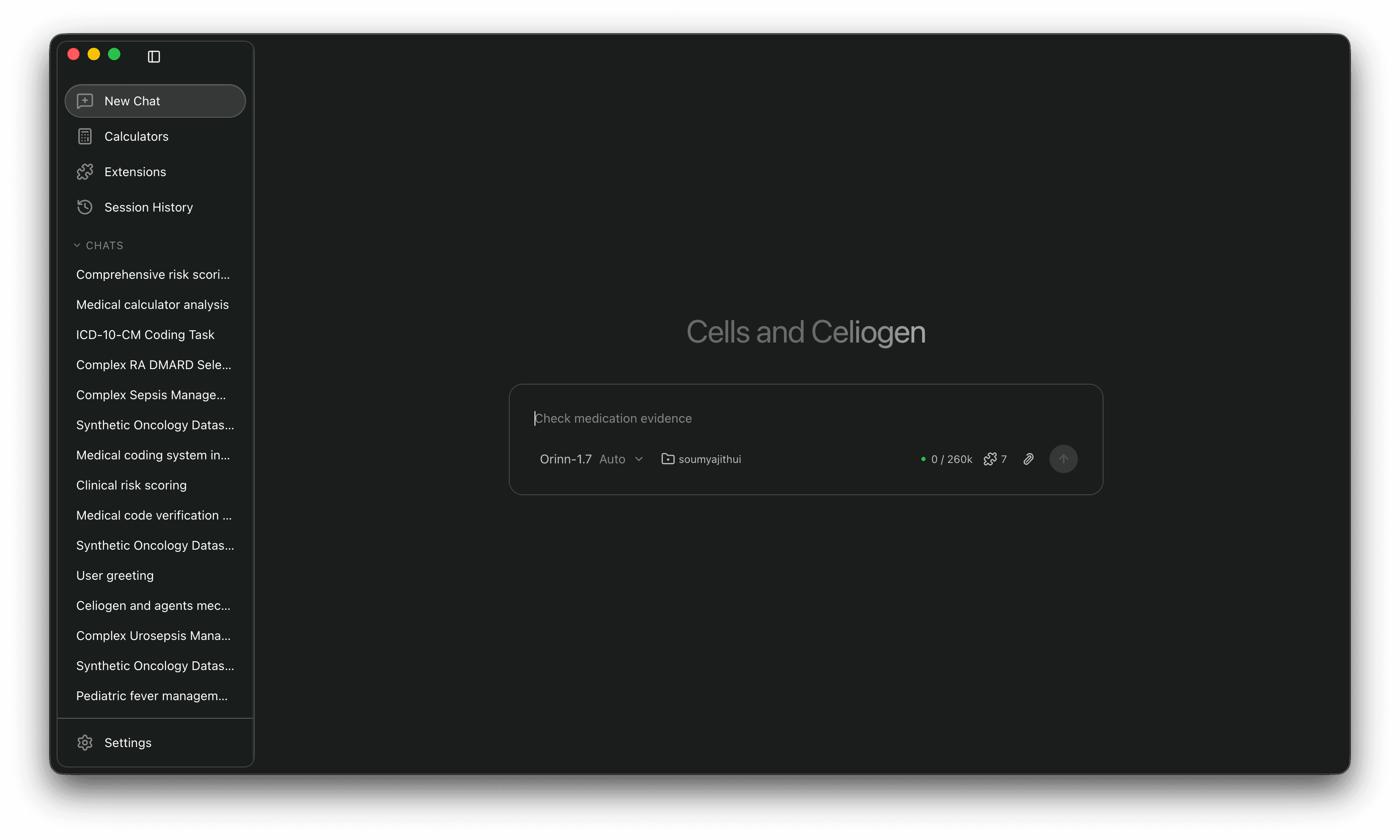 Celiogen clinical workspace